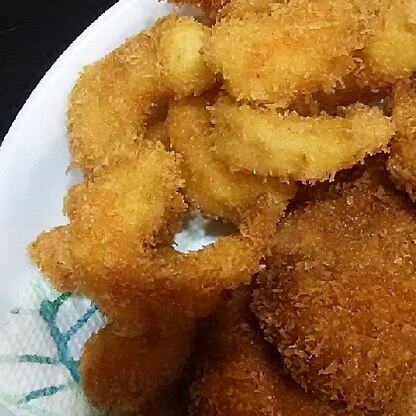 夜ご飯に作りました。「さくさく」「からり」♪食べやすいひとくちサイズでとっても美味しかったです(*^O^*)また作りたいです。ごちそうさまでした！